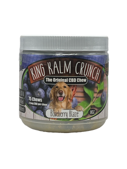 CBD Dog Chews - 25mg ea- 75pc - Blueberry Blaze - King Kalm Crunch
