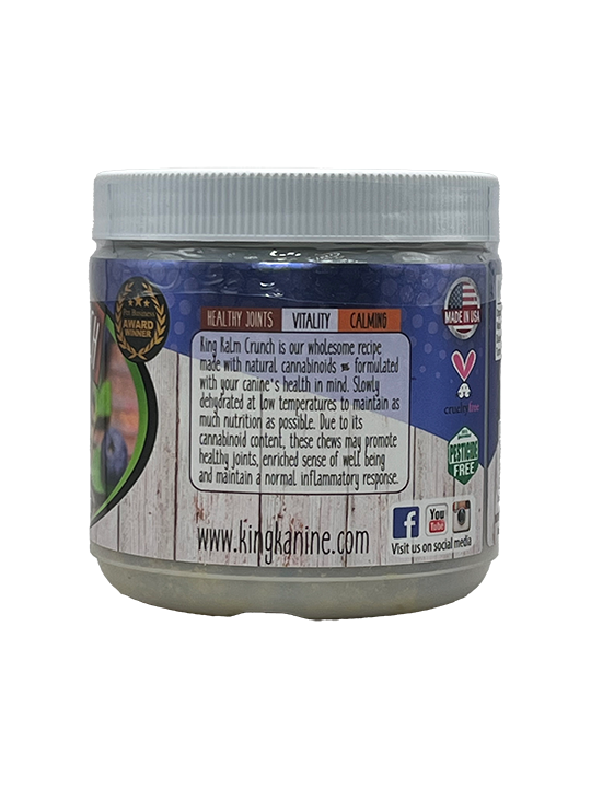 CBD Dog Chews - 25mg ea- 75pc - Blueberry Blaze - King Kalm Crunch