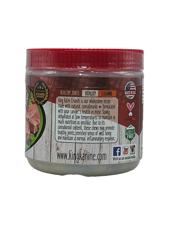 CBD Dog Chews - 25mg ea - 75pc - Grass-fed Beef - King Kalm Crunch 