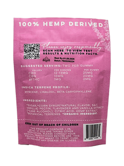 Sleep Gummies - CBD / CBN / THC - 47mg ea / 10pc - Lavender & Vanilla