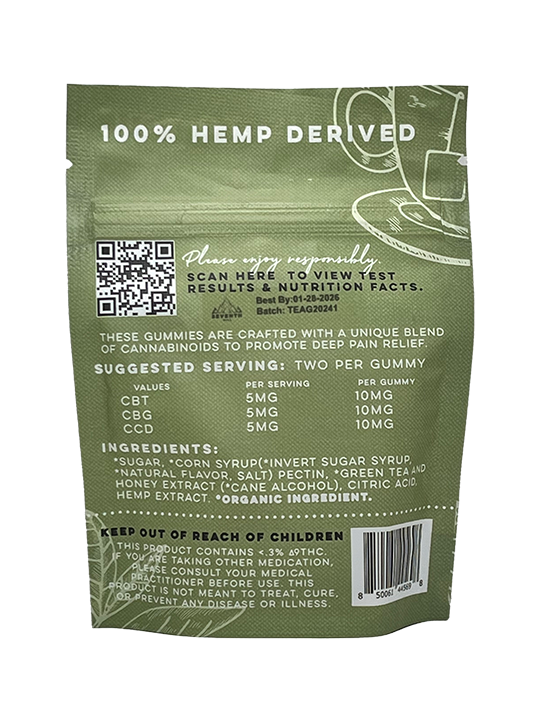 Soothing Gummies - CBT / CBG / CBC - 30mg ea - 10pc - Cup of Tea