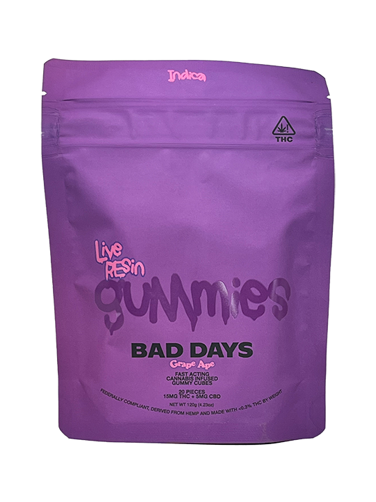 THC / CBD Gummies - 20mg ea - 20pc - Grape Ape - Indica